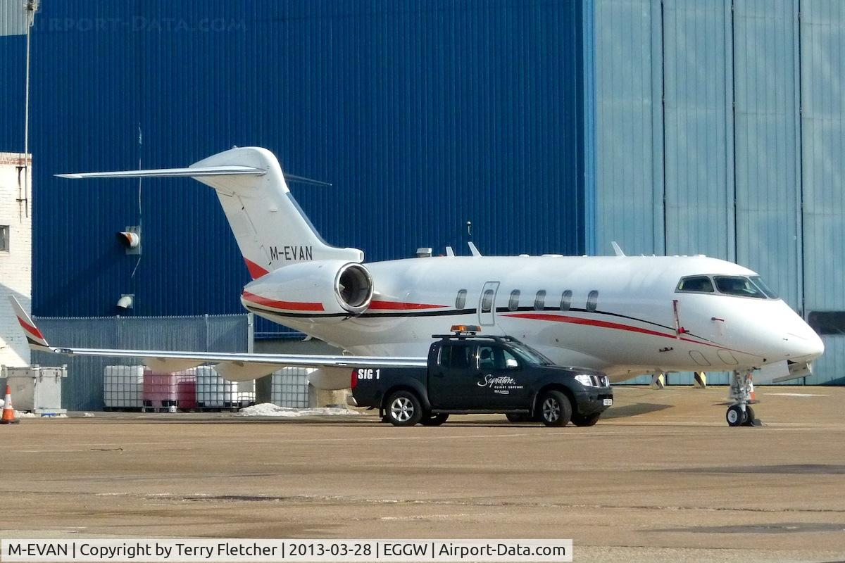 M-EVAN, 2006 Bombardier Challenger 300 (BD-100-1A10) C/N 20096, 2006 Bombardier BD-100-1A10 Challenger 300, c/n: 20096 at Luton
