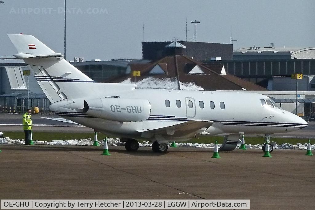 OE-GHU, 1997 Raytheon Hawker 800XP C/N 258335, 1997 Raytheon Hawker 800XP, c/n: 258335 at Luton