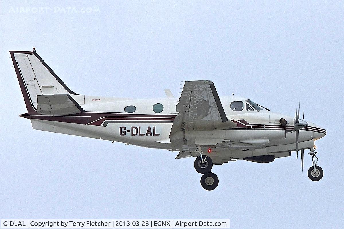 G-DLAL, 1976 Beech E90 King Air C/N LW-187, 1976 Beech E-90, c/n: LW-187 arriving at EMA