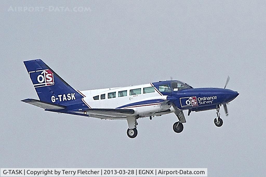 G-TASK, 1982 Cessna 404 Titan C/N 404-0829, 1982 Cessna 404, c/n: 404-0829 doing circuits at EMA