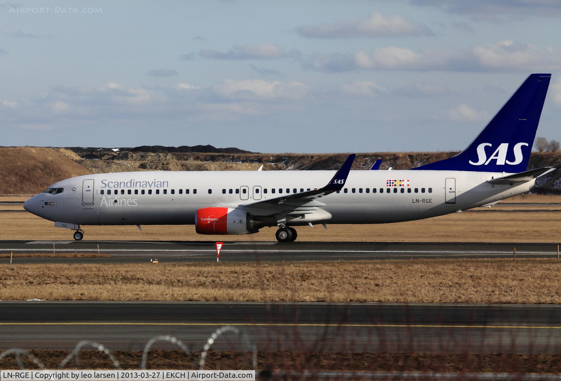 LN-RGE, 2013 Boeing 737-883 C/N 38037, Copenhagen Kastrup 27.3.13