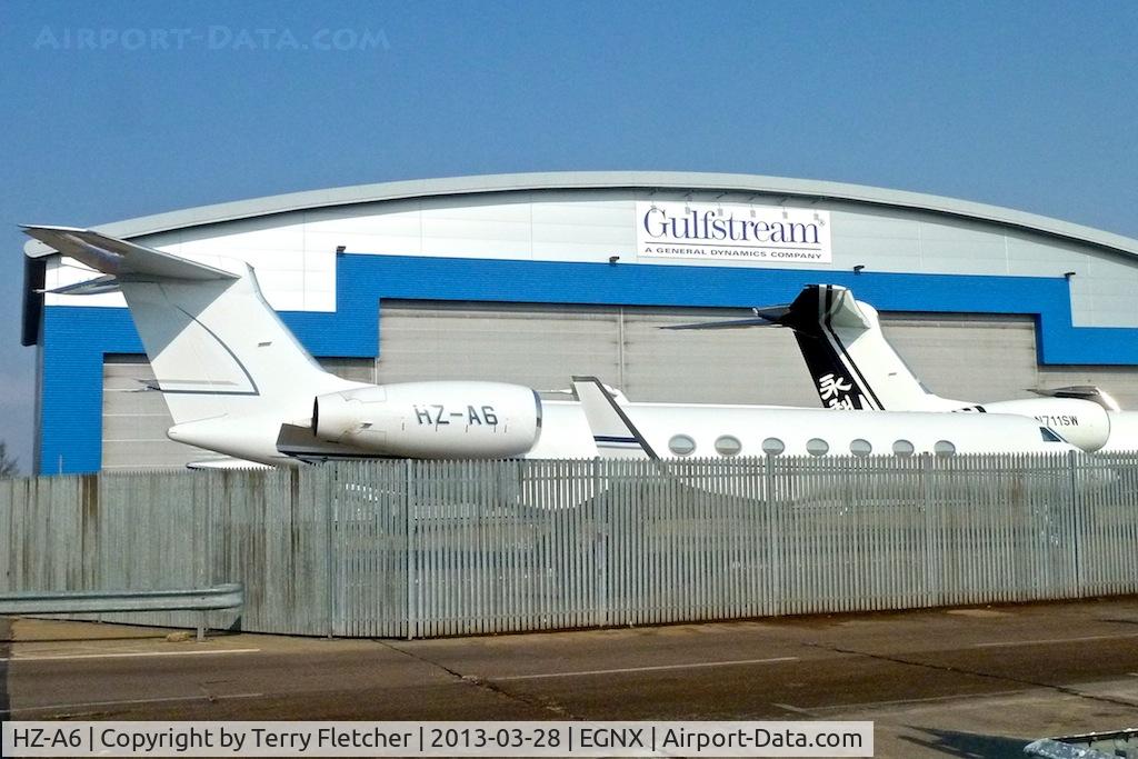 HZ-A6, 2004 Gulfstream Aerospace GV-SP (G550) C/N 5038, 2004 Gulfstream Aerospace GV-SP (G550), c/n: 5038 - parked in NWC at Luton