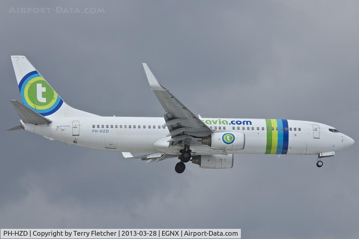 PH-HZD, 1999 Boeing 737-8K2 C/N 28376, Transavia 1999 Boeing 737-8K2, c/n: 28376 operating into EMA under Jet2 callsign