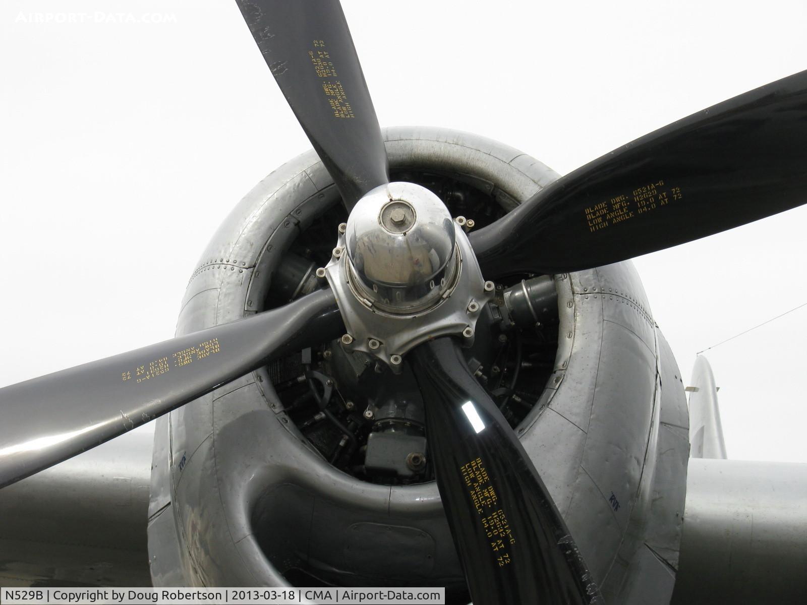 N529B, 1944 Boeing B-29A-60-BN Superfortress C/N 11547, 1944 Boeing B-29 SUPERFORTRESS 'FIFI', four Wright R3350-42 Cyclone 18 cylinder turbocharged 2,200 Hp each, four-blade CS props and prop hub.