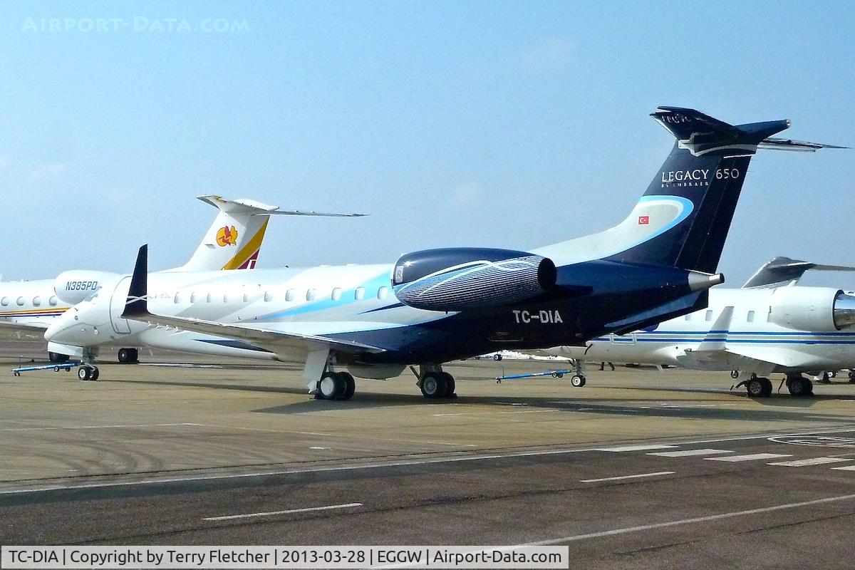 TC-DIA, 2012 Embraer EMB-135BJ Legacy 650 C/N 14501148, 2012 Embraer EMB135BJ Legacy 650, c/n: 14501148 at Luton