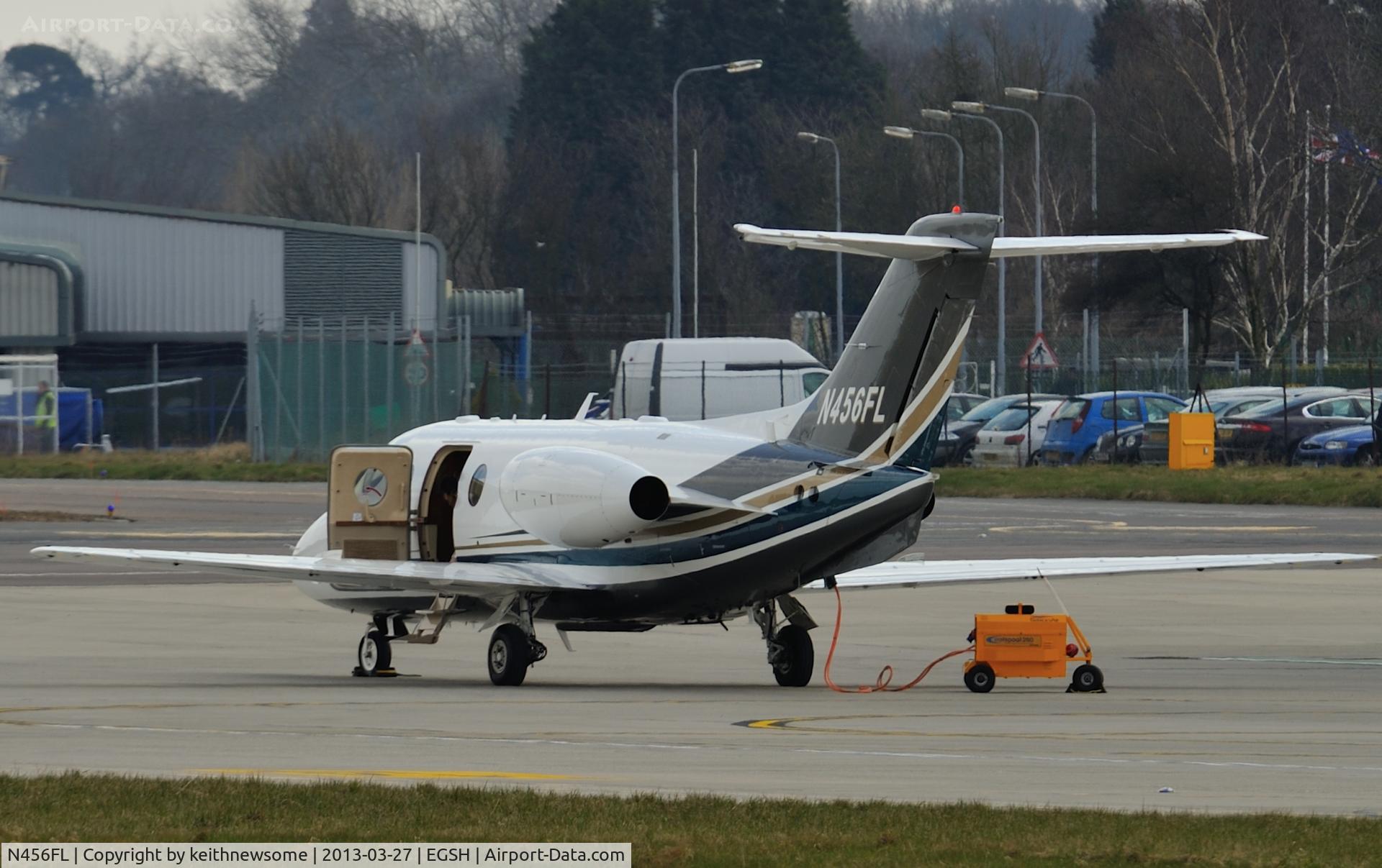 N456FL, 2003 Beechcraft 400A BeechJet C/N RK-365, Random visitor to Norwich !
