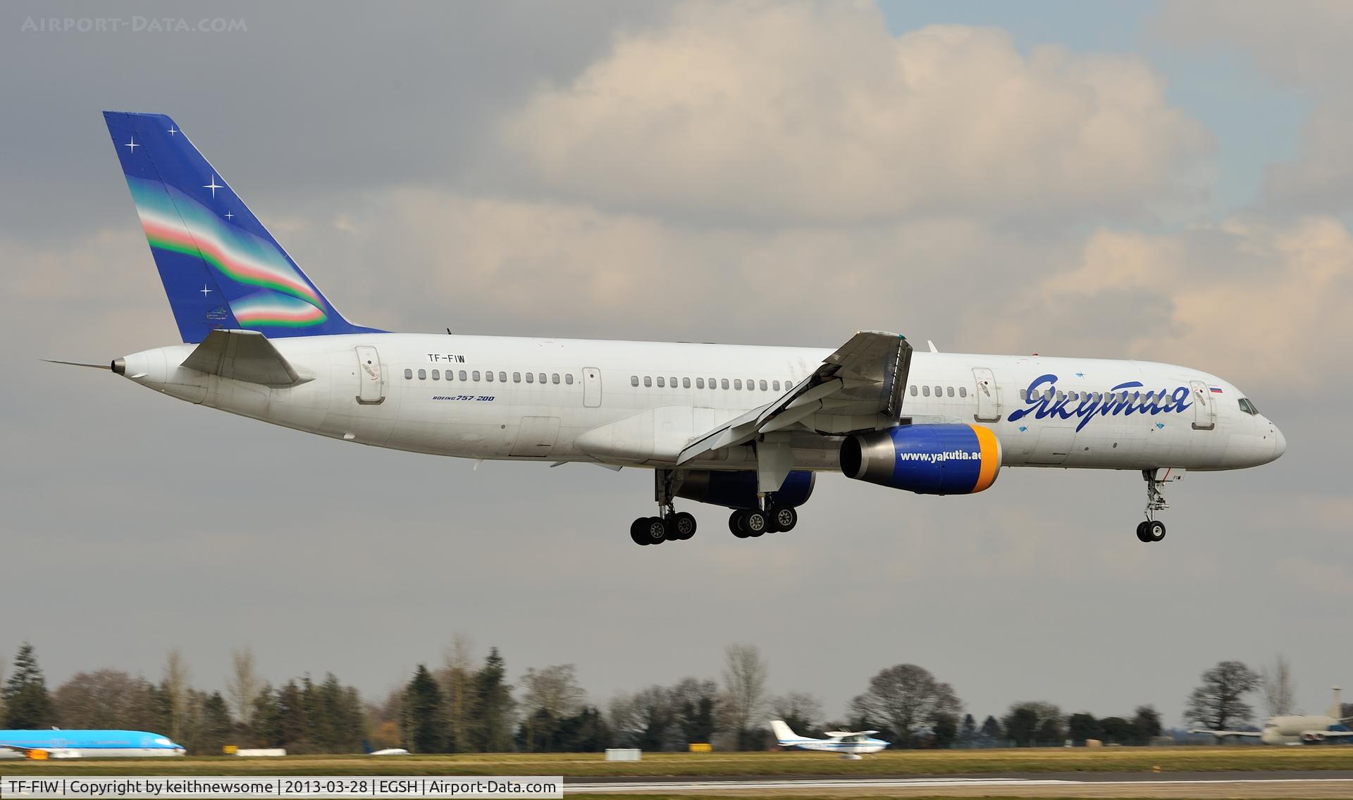 TF-FIW, 1990 Boeing 757-27B/ER C/N 24838, Arriving for spray in Yakutia c/s to leave in Icelandair c/s ??