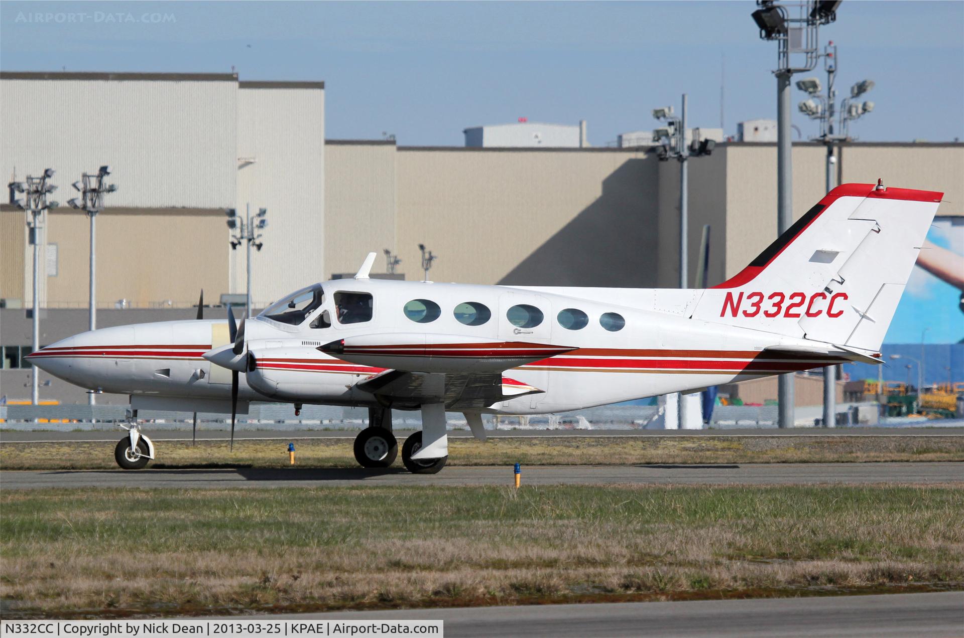 N332CC, 1974 Cessna 421B Golden Eagle C/N 421B0578, KPAE/PAE Instructional airframe at Everett Community College.