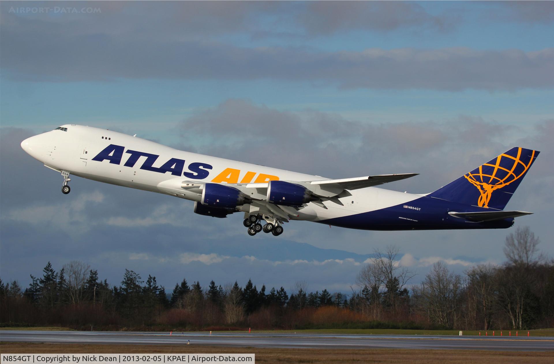 N854GT, 2013 Boeing 747-87UF C/N 37566, KPAE/PAE