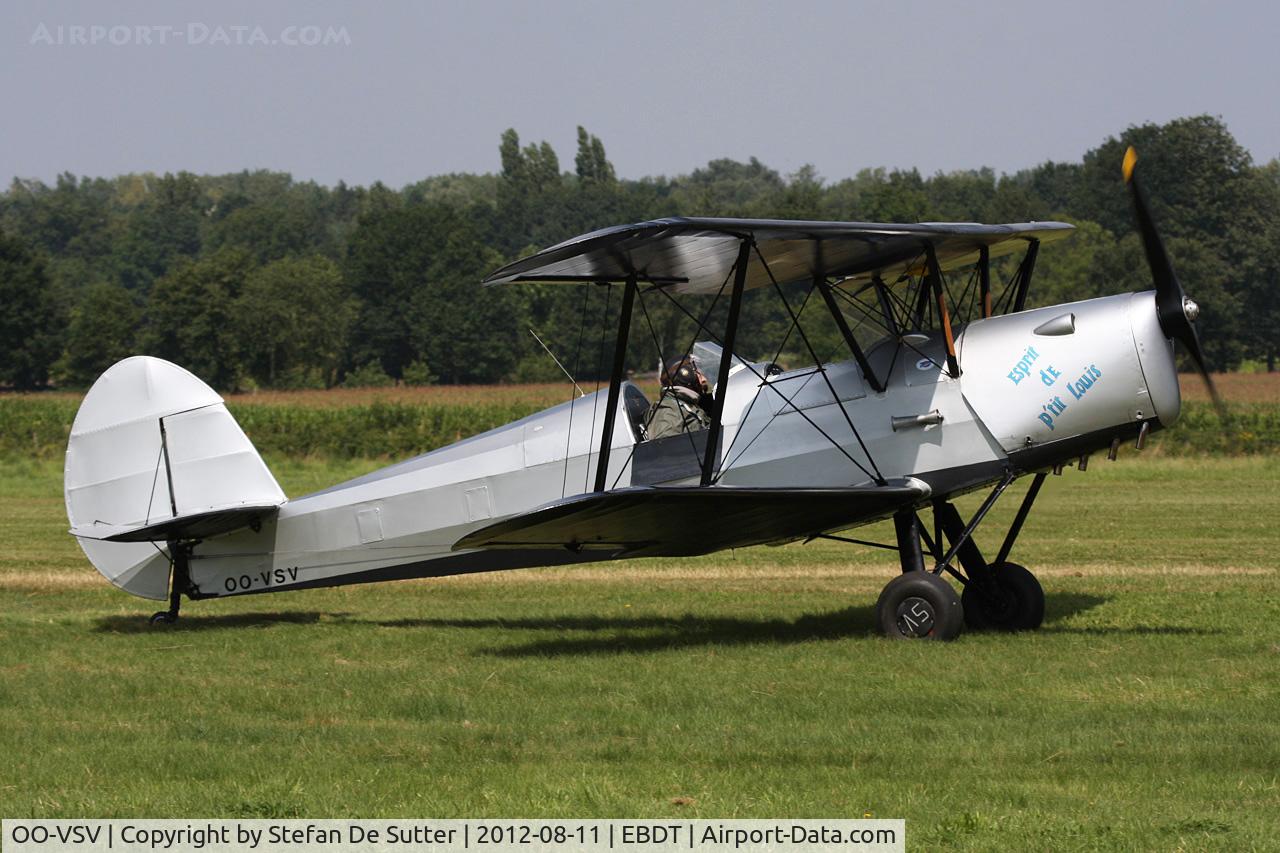 OO-VSV, 1946 Stampe-Vertongen SV-4C C/N 248, Schaffen Fly In 2012.