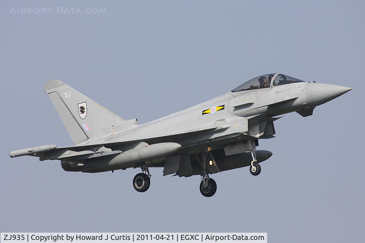 ZJ935, 2006 Eurofighter EF-2000 Typhoon FGR4 C/N 0115/BS026, DJ/11 Squadron.