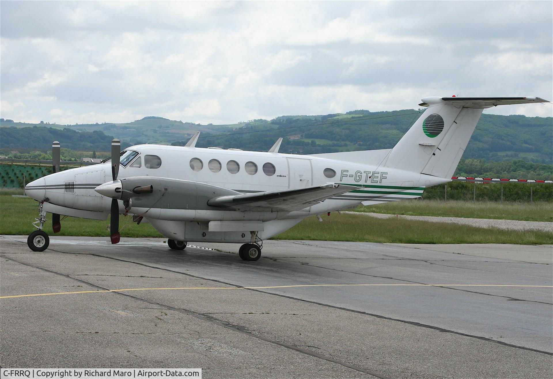 C-FRRQ, 1979 Beech 200 Super King Air C/N BB-560, former F-GTEF at Grenoble-Isere LFLS Juni 2007
