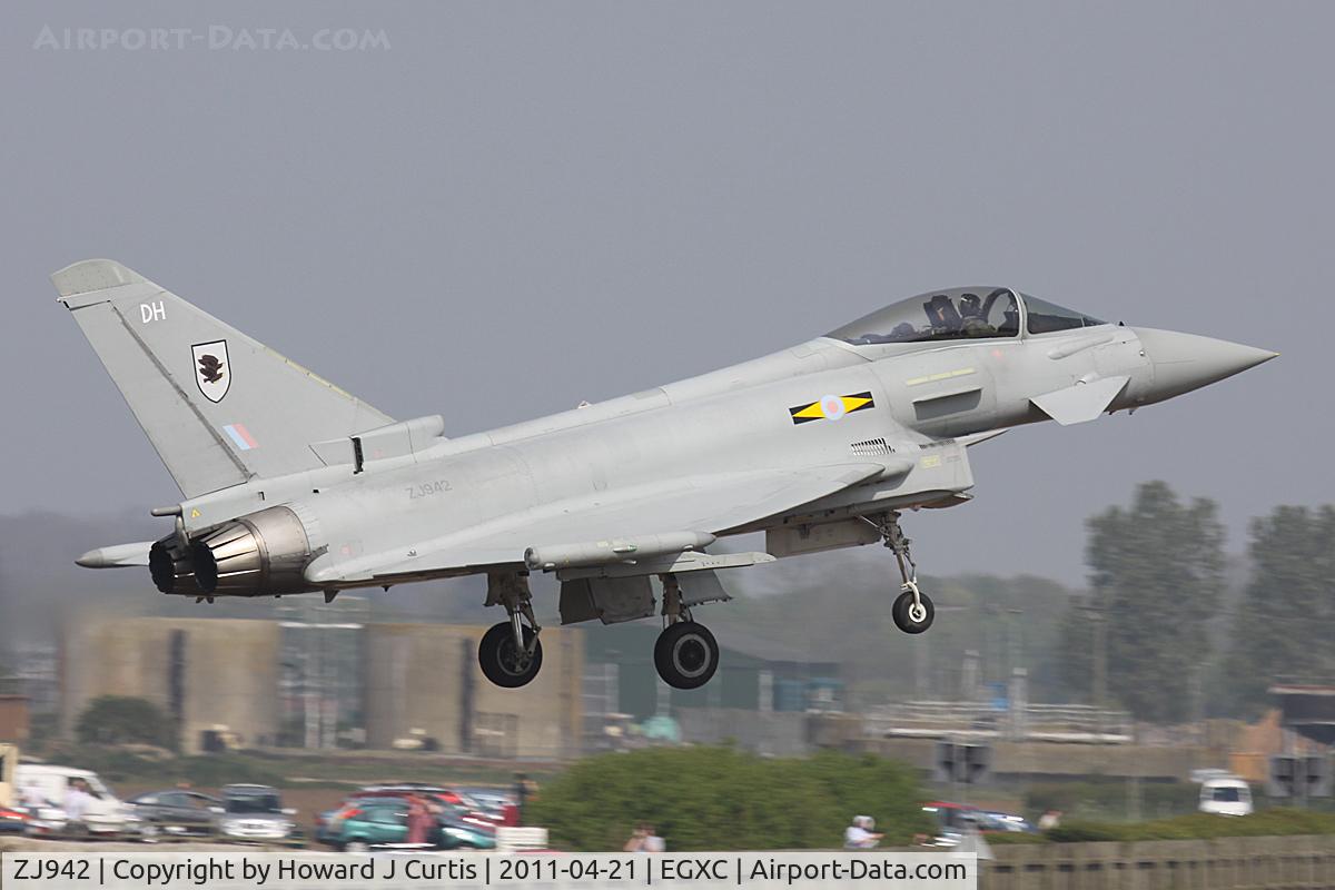 ZJ942, 2007 Eurofighter EF-2000 Typhoon FGR4 C/N 0137/BS035, DH/11 Squadron