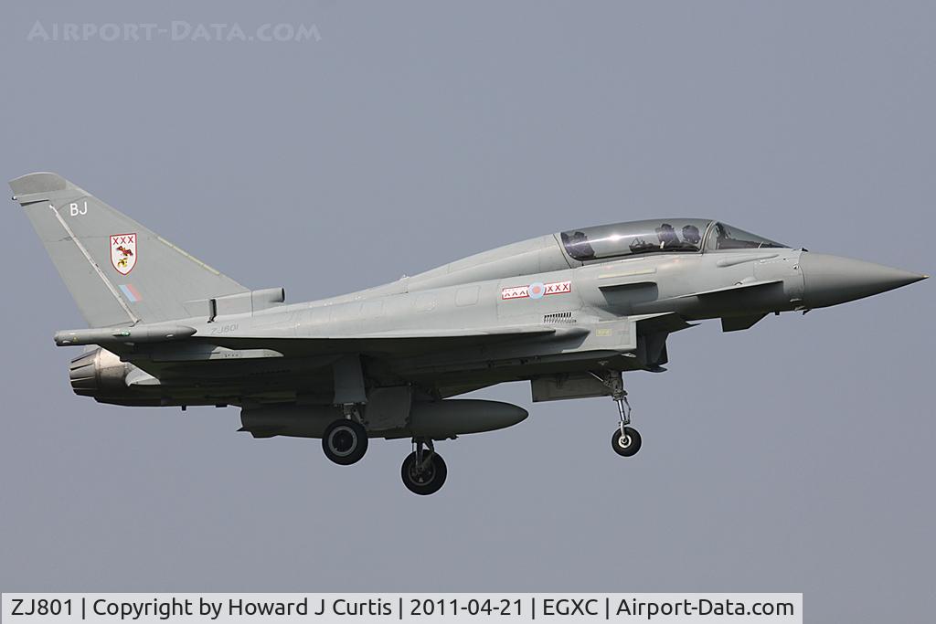 ZJ801, 2004 Eurofighter EF-2000 Typhoon T3 C/N 0008/BT002, BJ/29(R) Squadron.