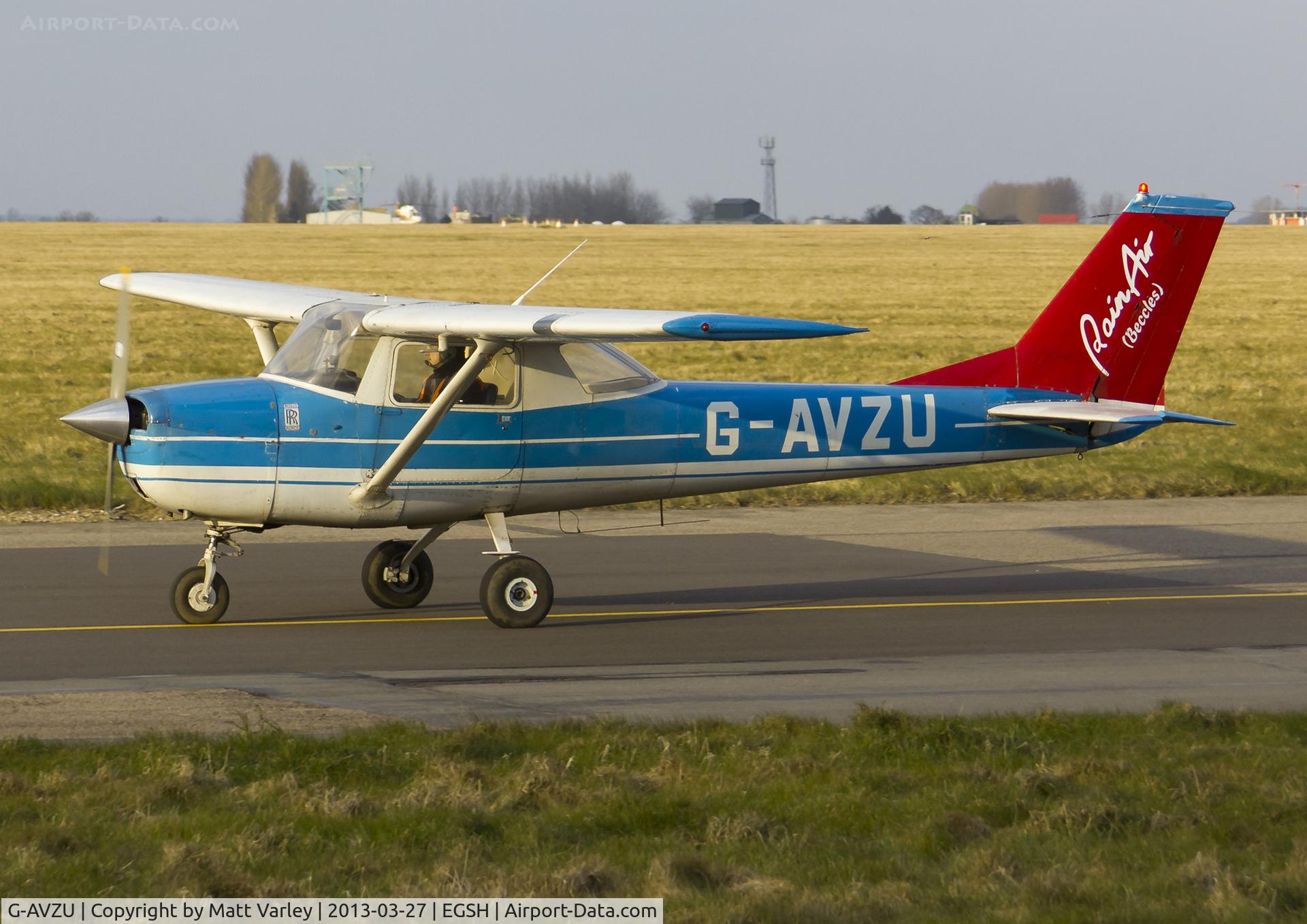 G-AVZU, 1967 Reims F150H C/N 0283, Arriving at SaxonAir.