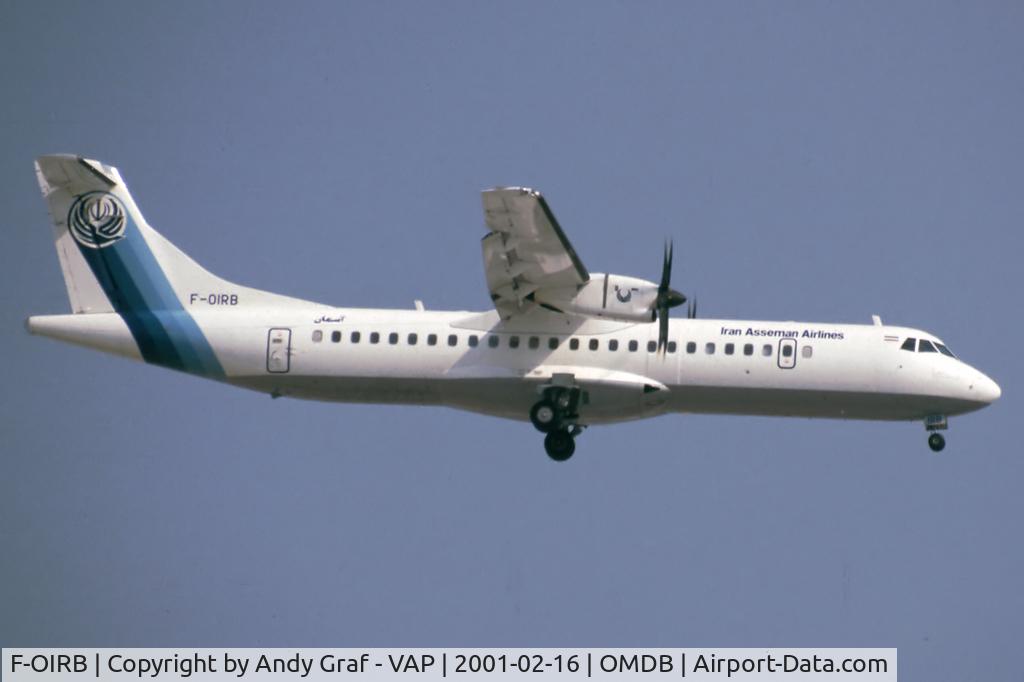 F-OIRB, 2000 ATR 72-212A C/N 573, Iran Aseman ATR72