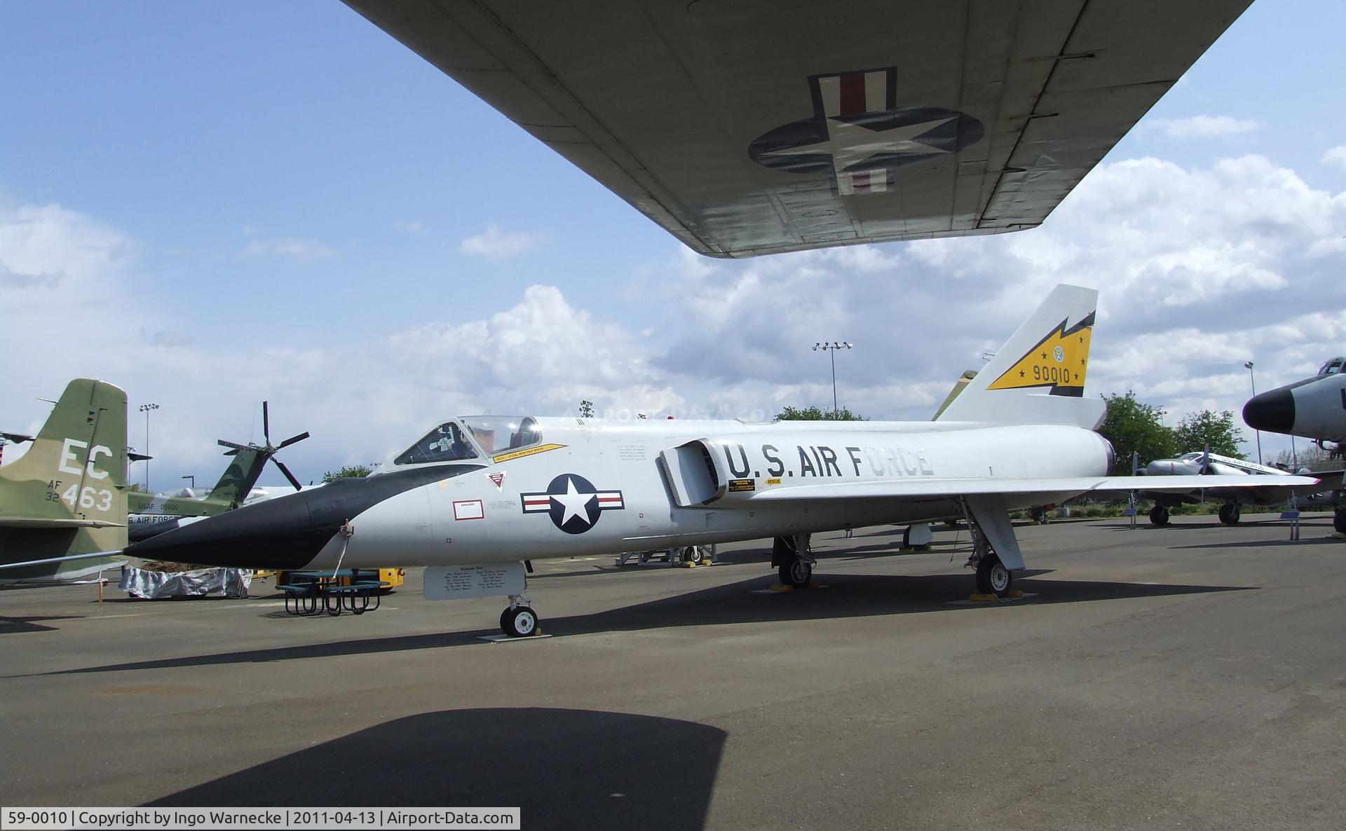 59-0010, 1959 Convair F-106A Delta Dart C/N 8-24-139, Convair F-106A Delta Dart at the Aerospace Museum of California, Sacramento CA
