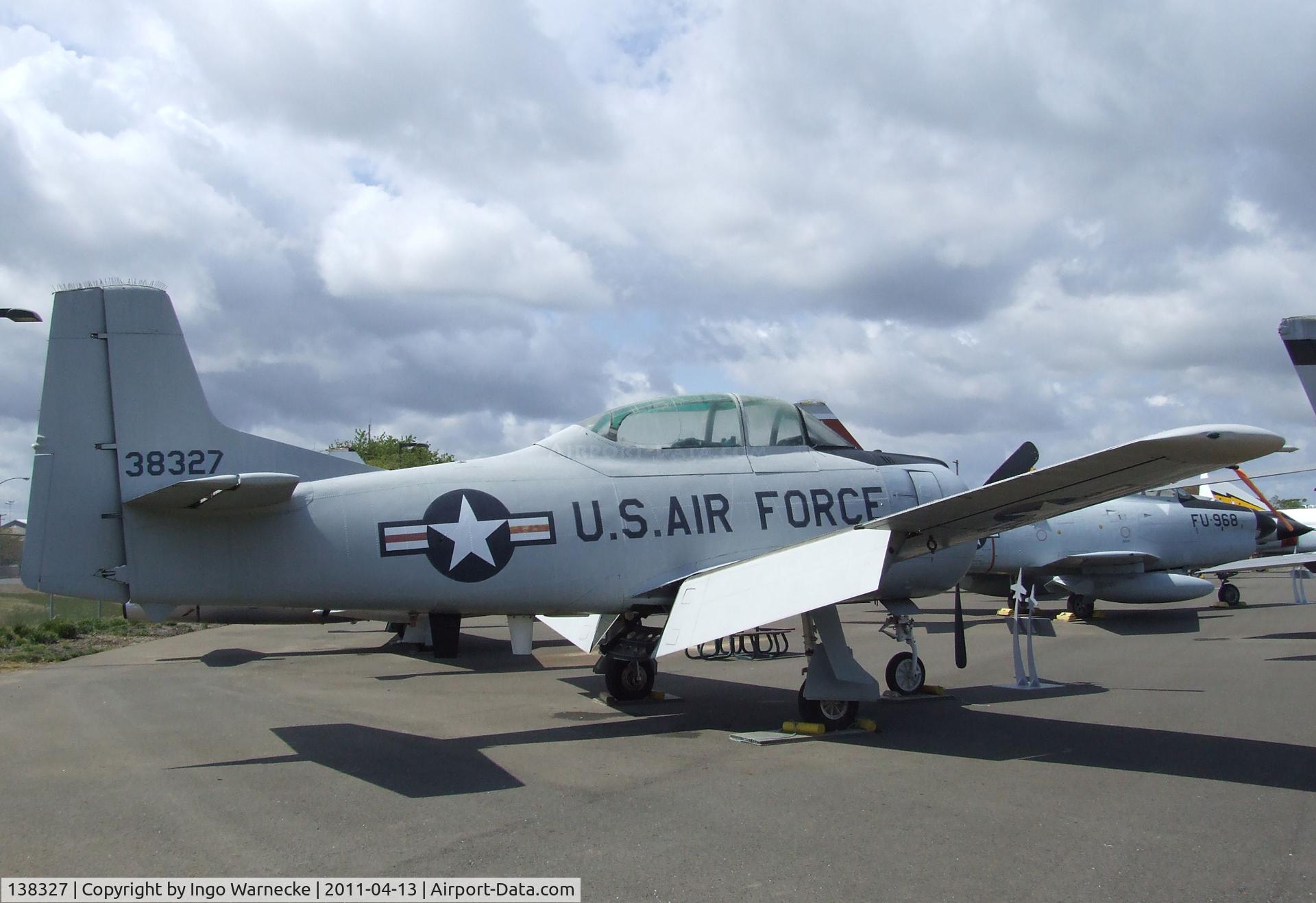 138327, North American T-28B Trojan C/N 200-398, North American T-28B Trojan at the Aerospace Museum of California, Sacramento CA