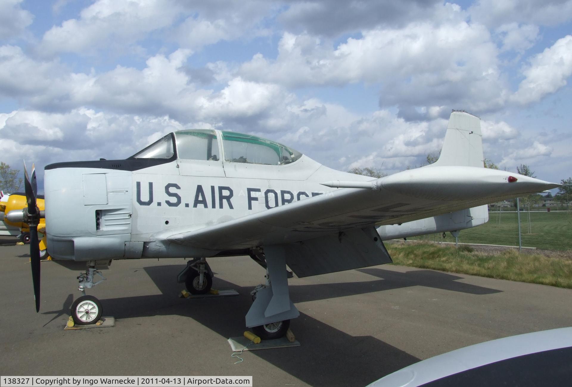 138327, North American T-28B Trojan C/N 200-398, North American T-28B Trojan at the Aerospace Museum of California, Sacramento CA