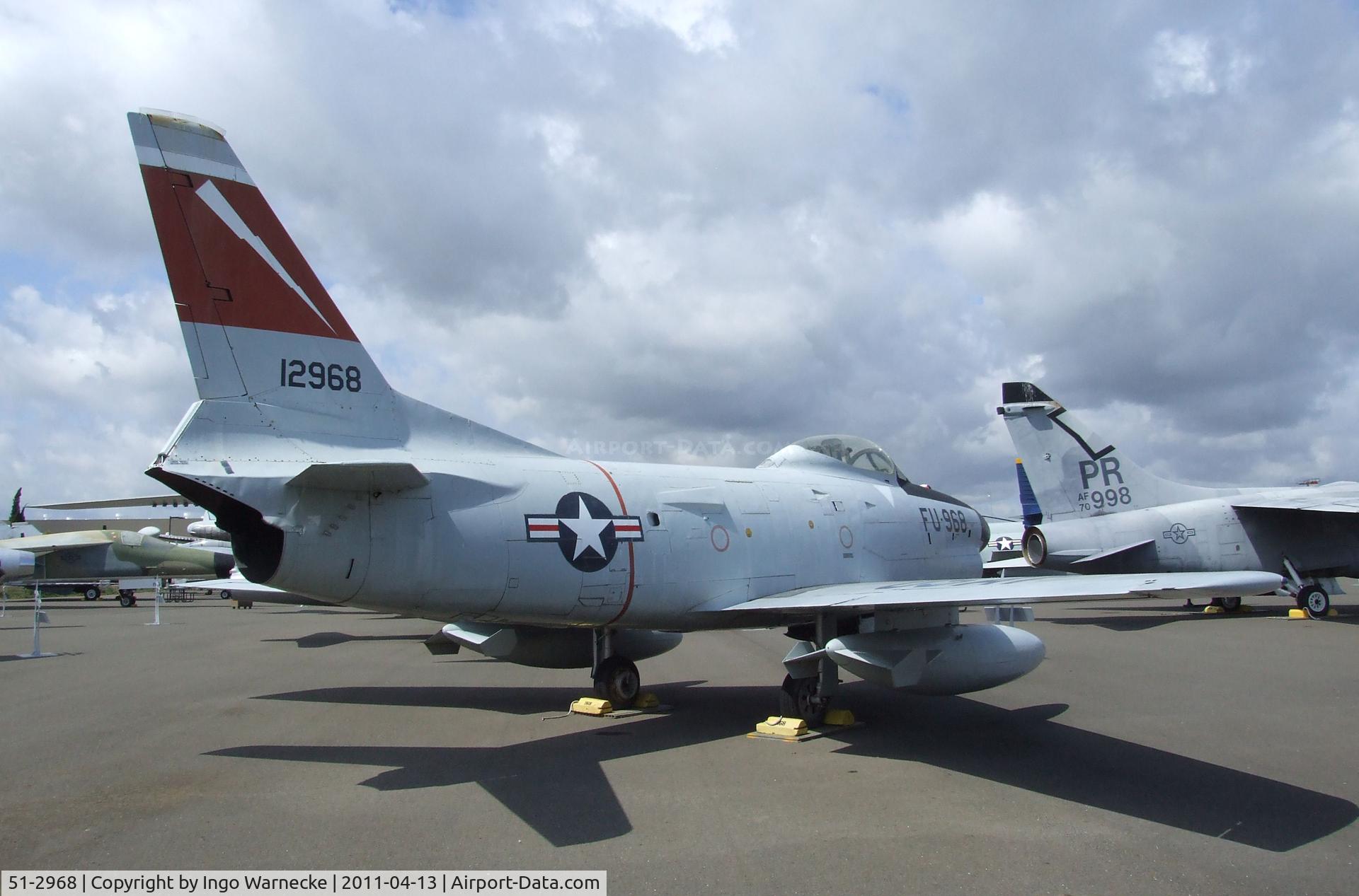 51-2968, 1951 North American F-86L Sabre C/N 177-25, North American F-86L Sabre at the Aerospace Museum of California, Sacramento CA