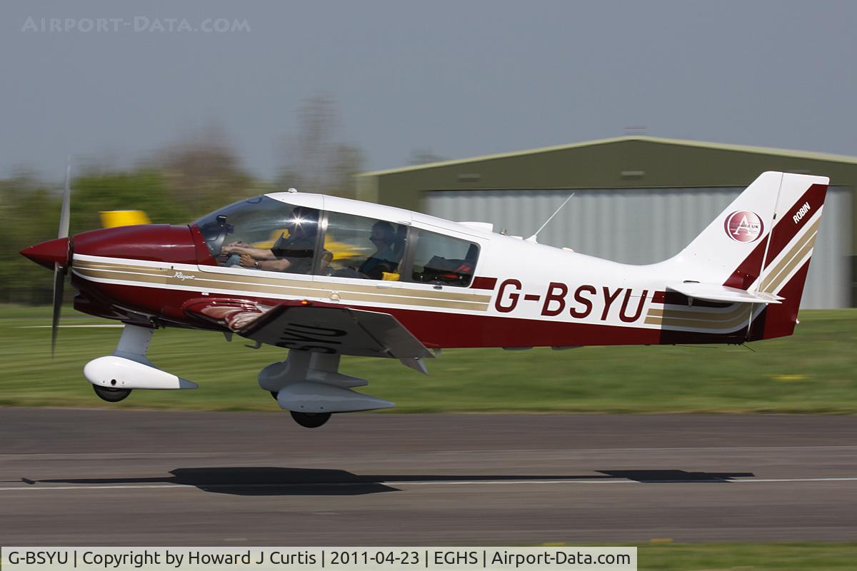 G-BSYU, 1990 Robin DR-400-180 Regent Regent C/N 2027, Privately owned. At the Fly-In.