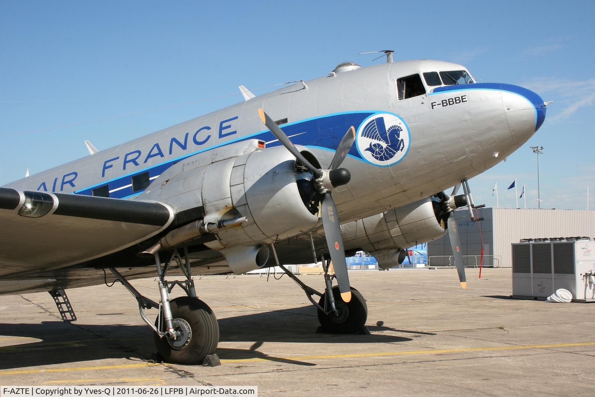 F-AZTE, 1943 Douglas C-47A-1-DL  Skytrain C/N 9172, Douglas DC-3C, Paris Le Bourget Static Display (LFPB-LBG)