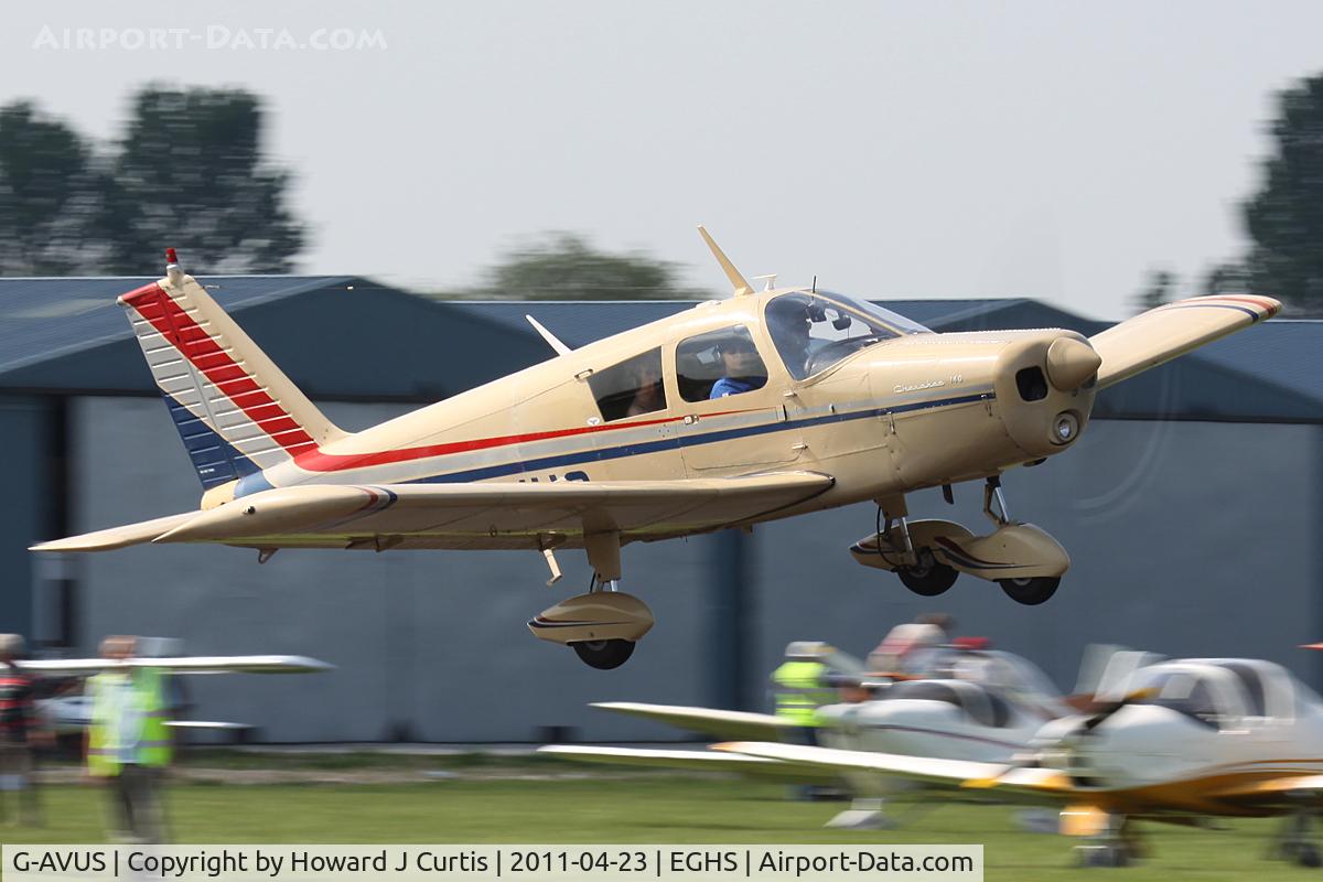 G-AVUS, 1967 Piper PA-28-140 Cherokee C/N 28-24065, Privately owned. At the Fly-In.