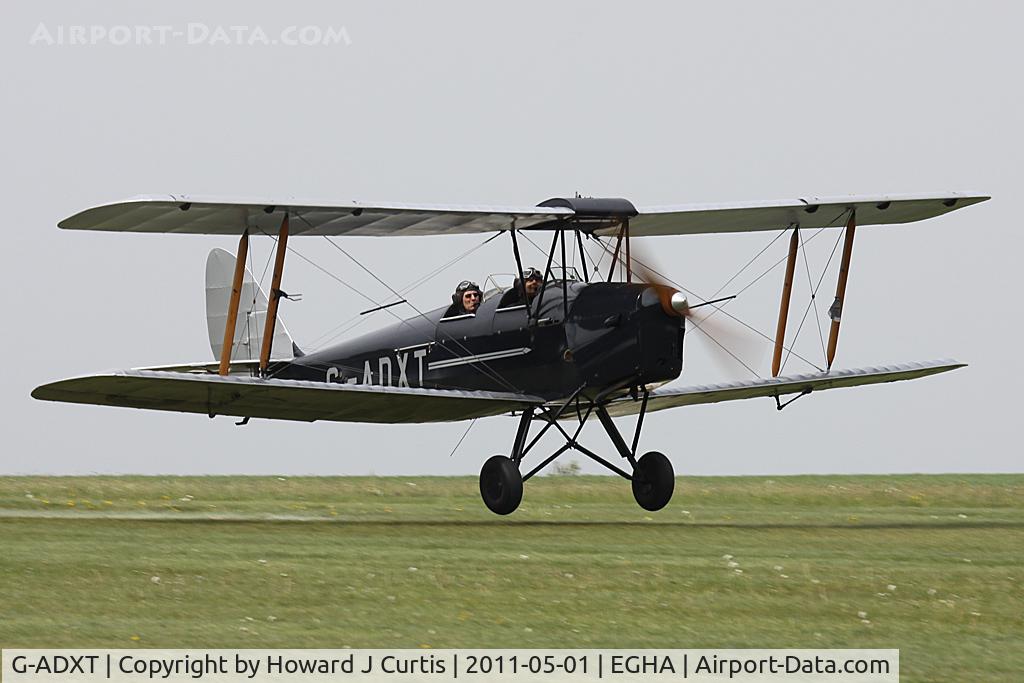 G-ADXT, 1935 De Havilland DH-82A Tiger Moth II C/N 3436, Privately owned. A resident here.