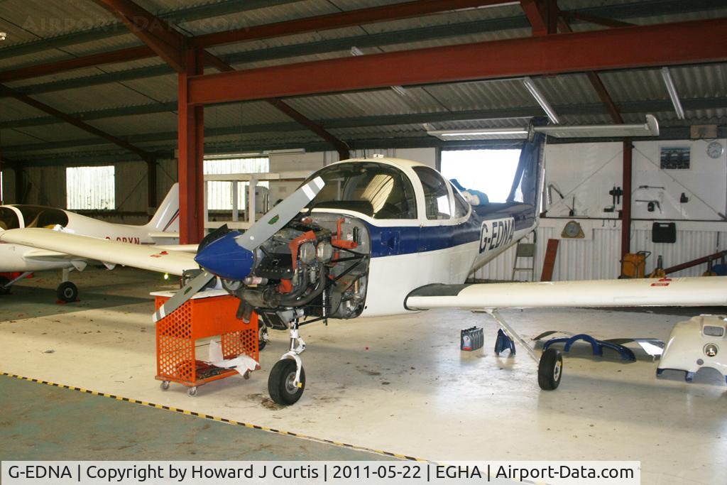 G-EDNA, 1978 Piper PA-38-112 Tomahawk Tomahawk C/N 38-78A0364, Undergoing maintenance.