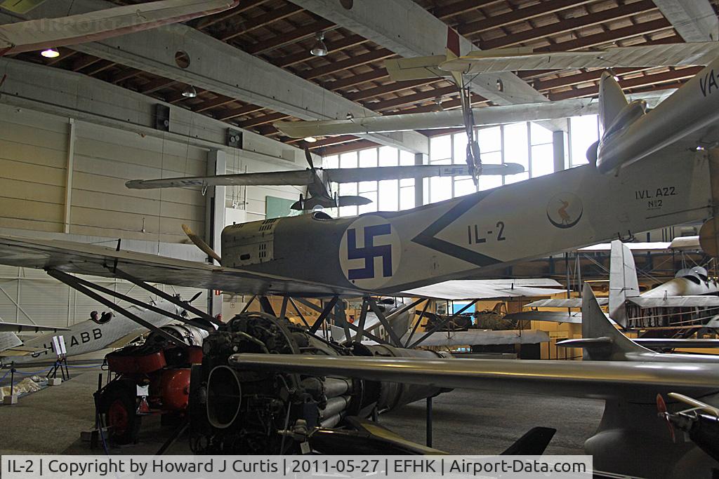 IL-2, 1922 Ilmailuvoimien A.22 Hansa C/N 2, Ex Finnish Air Force. On display at the Finnish Aviation Museum (Suomen Ilmailumuseo). Licence-built Hansa-Brandenburg W.33.