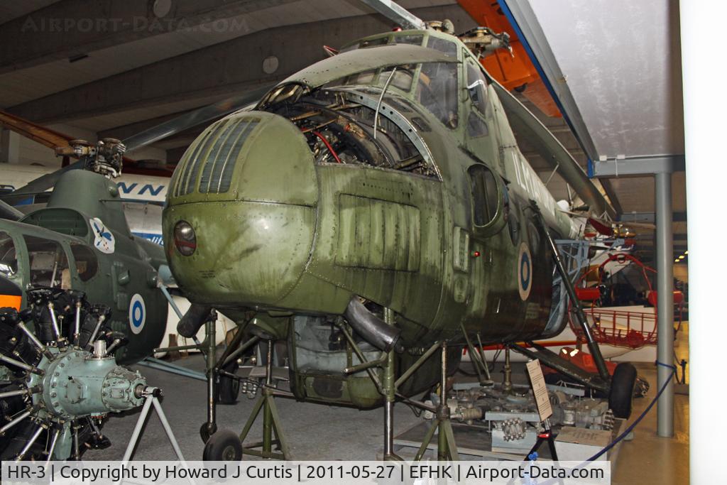 HR-3, 1961 Mil Mi-4 Hound C/N 09114, Ex Finnish Air Force. On display at the Finnish Aviation Museum (Suomen Ilmailumuseo).