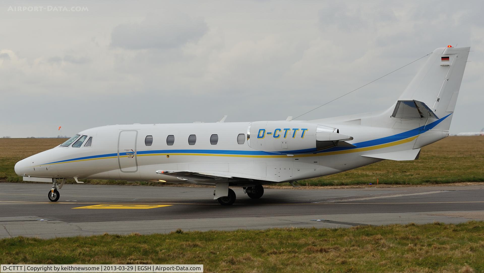 D-CTTT, 2005 Cessna 560XL Citation XLS C/N 560-5573, Arriving at stand.
