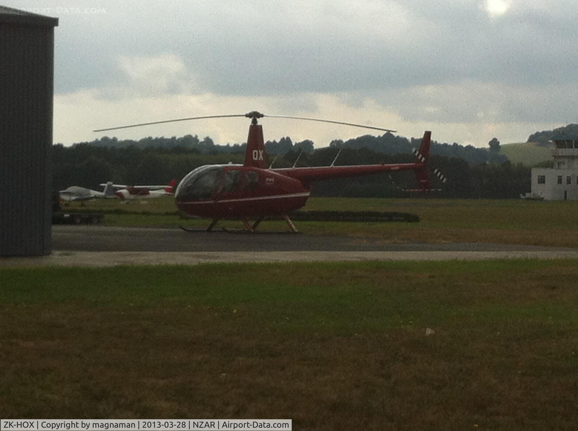 ZK-HOX, 2006 Robinson R44 II C/N 1568, Just landed at Heliflite