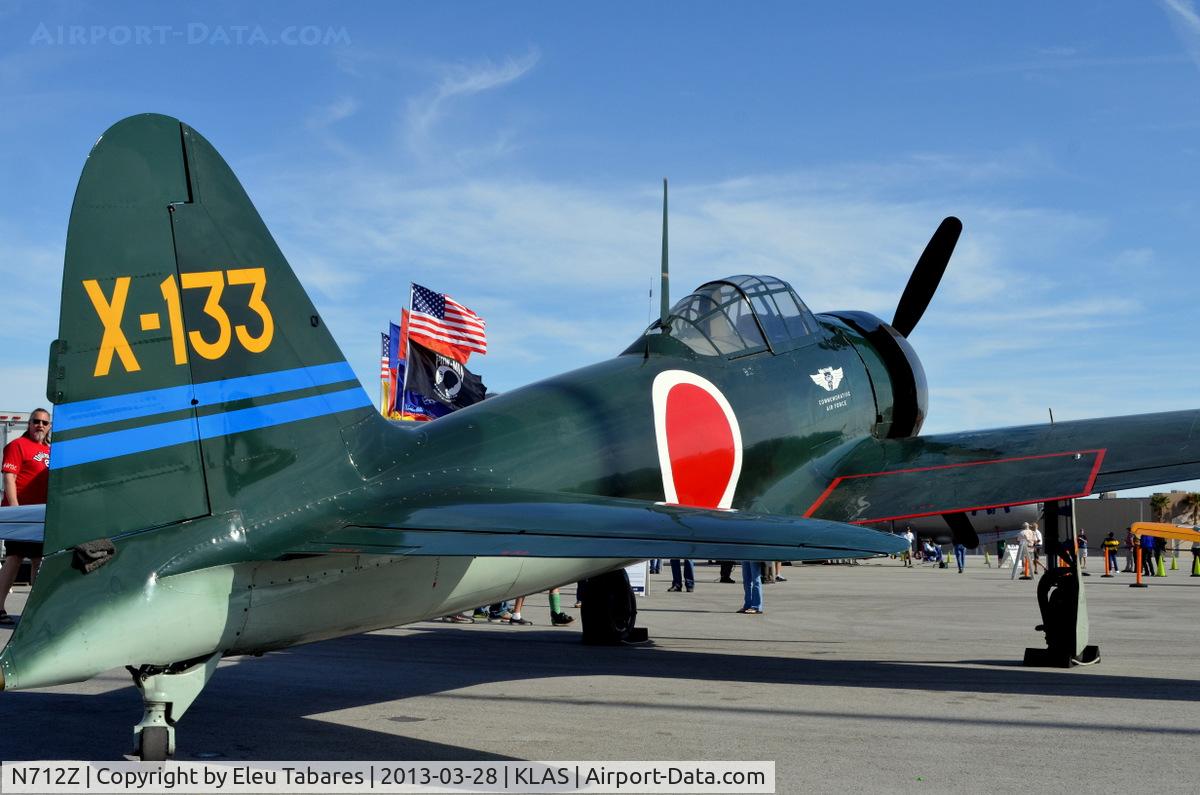 N712Z, 1942 Mitsubishi A6M3 Reisen (Zero) C/N 3869, Taken at the Henderson Executive Airport, Henderson, Nevada.