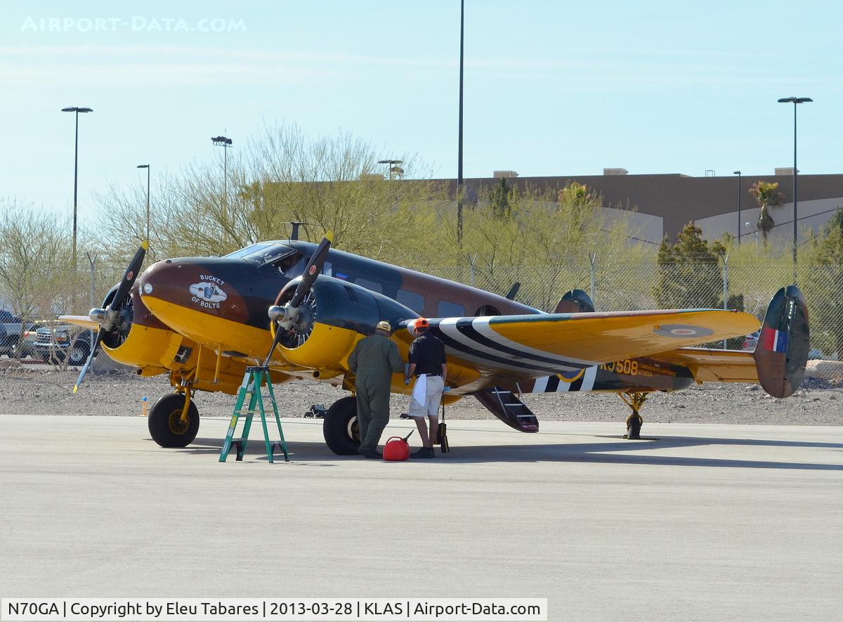 N70GA, 1946 Beech D18S C/N A-177, Taken at the Henderson Executive Airport, Henderson, Nevada.