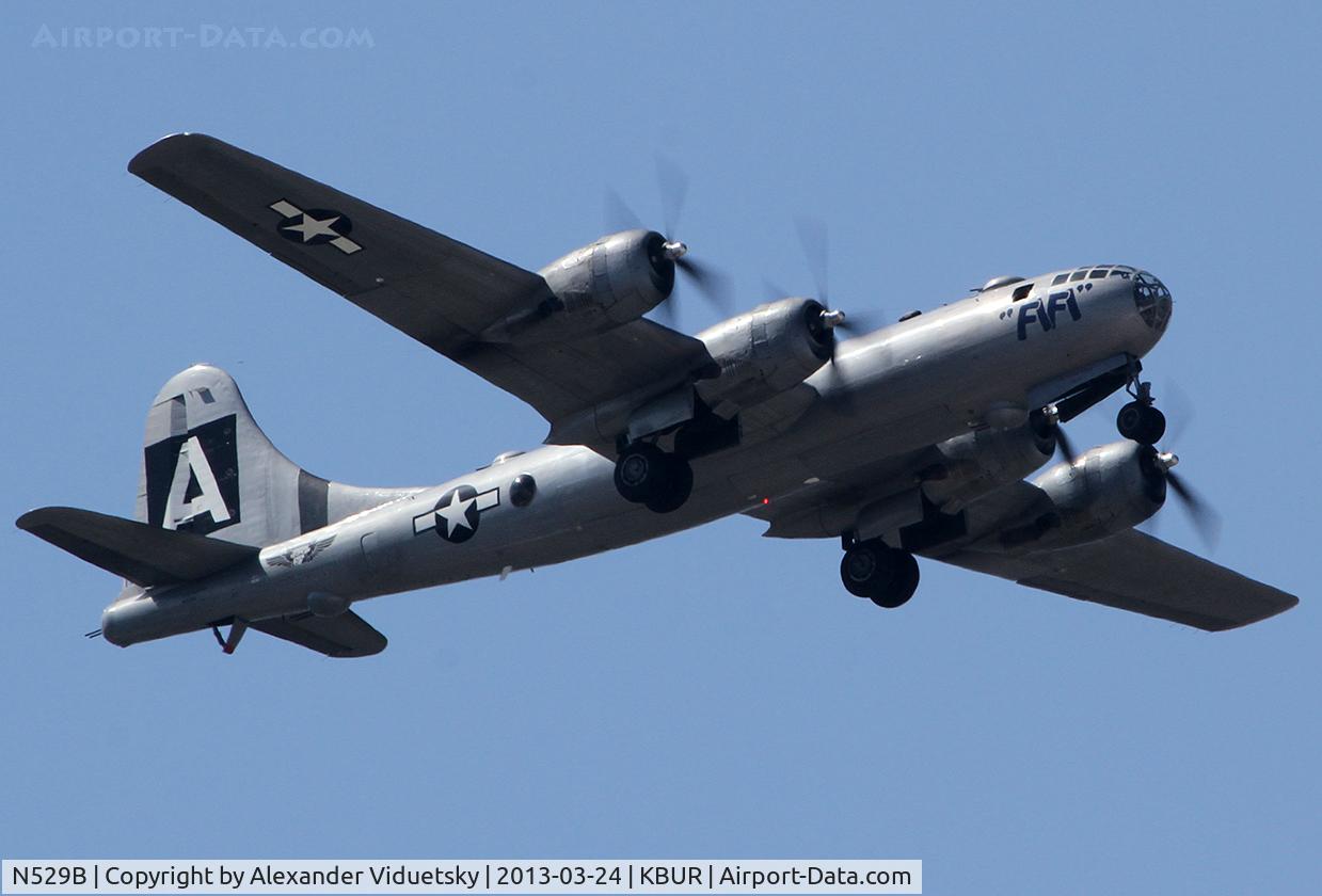N529B, 1944 Boeing B-29A-60-BN Superfortress C/N 11547, Landing at the airport.