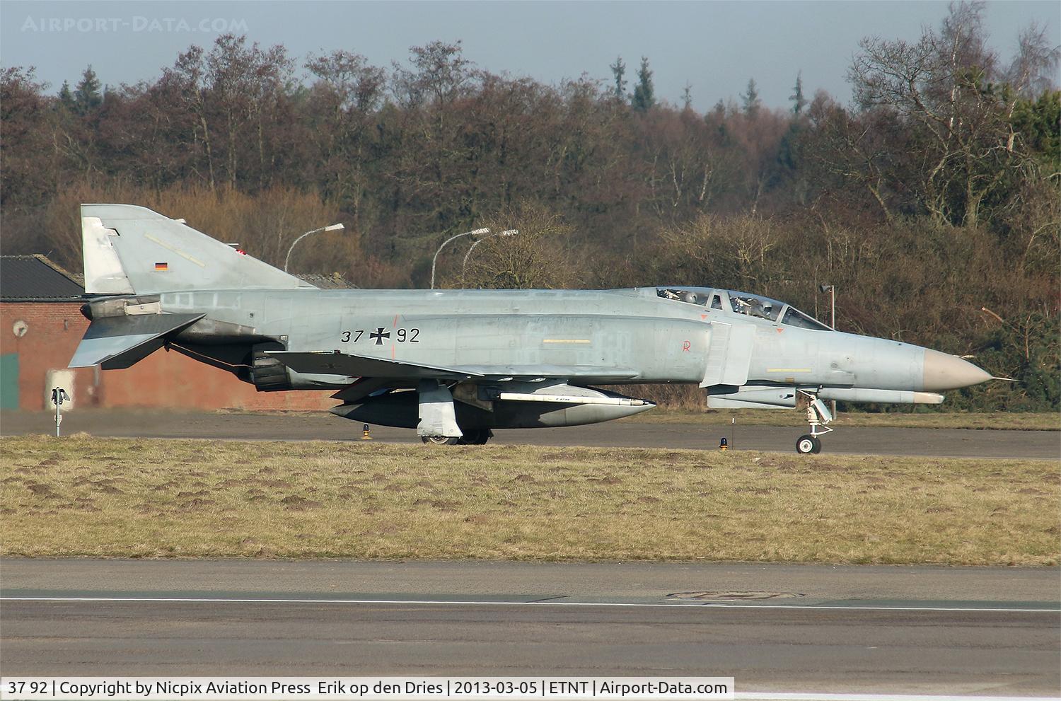 37 92, 1972 McDonnell Douglas F-4F Phantom II C/N 4581, 3792 seen here heading for the runway