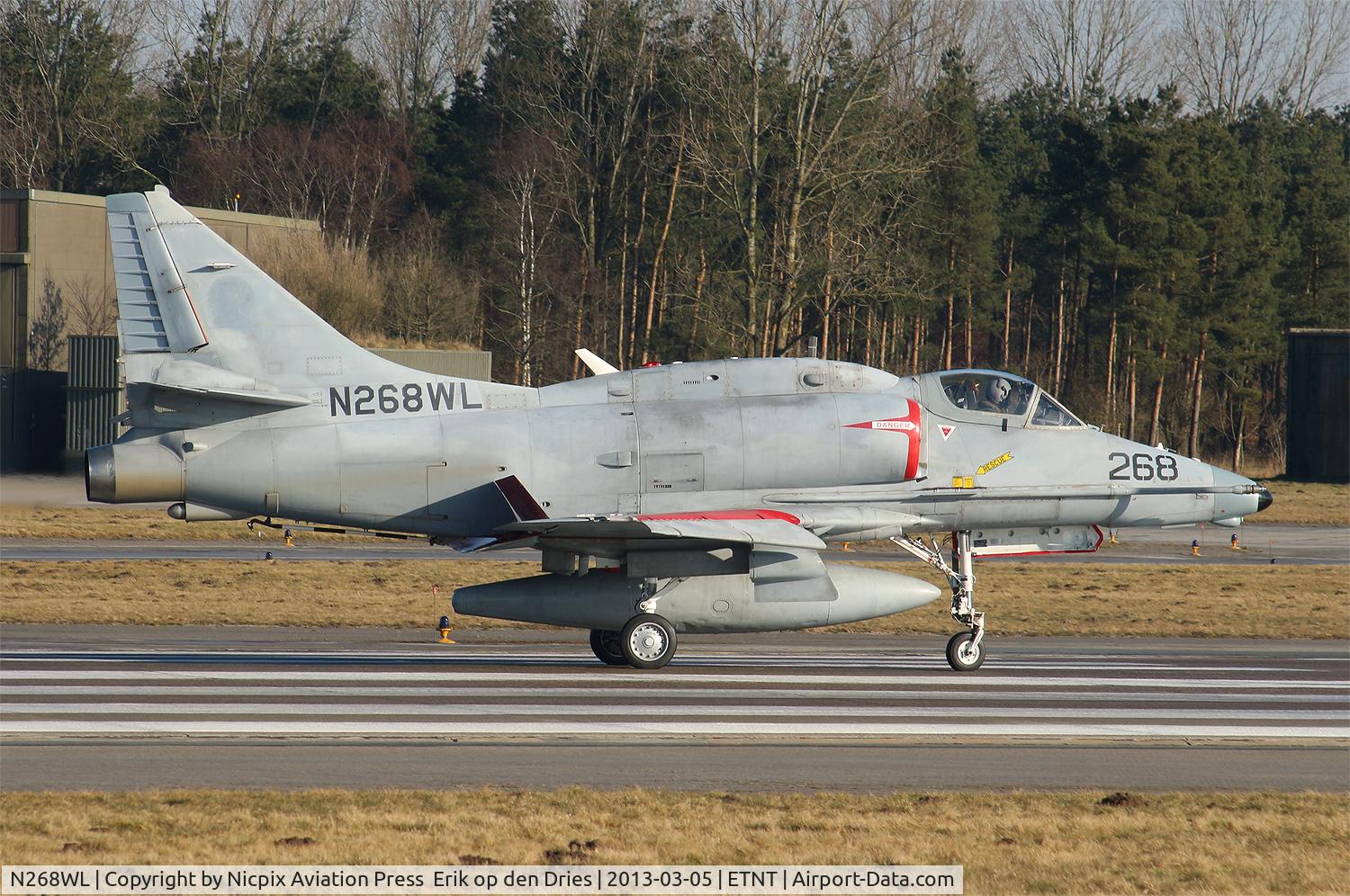 N268WL, Douglas A-4N Skyhawk C/N 14450, BAe Douglas A-4N Skyhawk N268WL is based at Wittmund AB