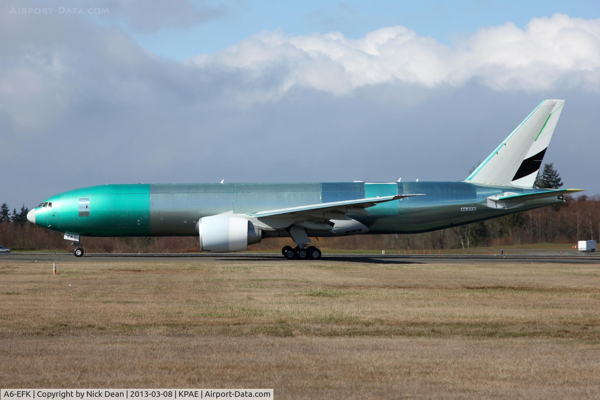 A6-EFK, 2013 Boeing 777-F1H C/N 35611, KPAE/PAE