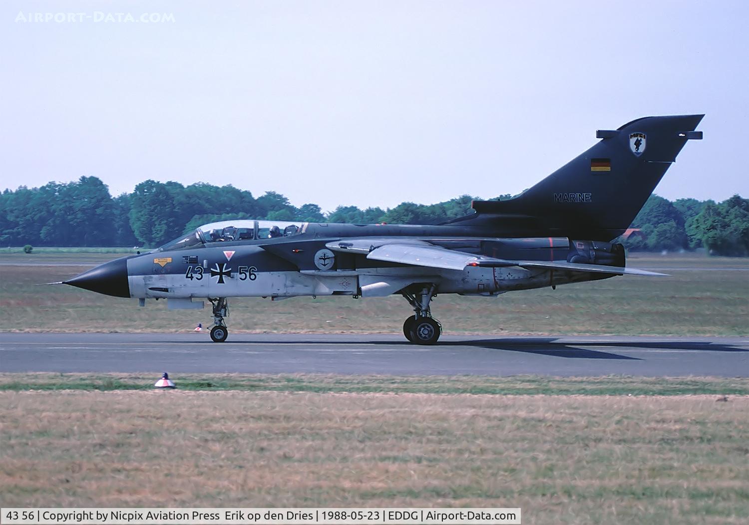 43 56, Panavia Tornado IDS C/N 149/GS029/4056, German Navy Tornado 4356 on the taxitrack of FMO