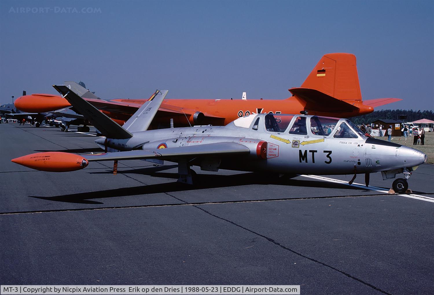 MT-3, Fouga CM-170R Magister C/N 260, Belgium AF Fouga Magister MT-3 in the static