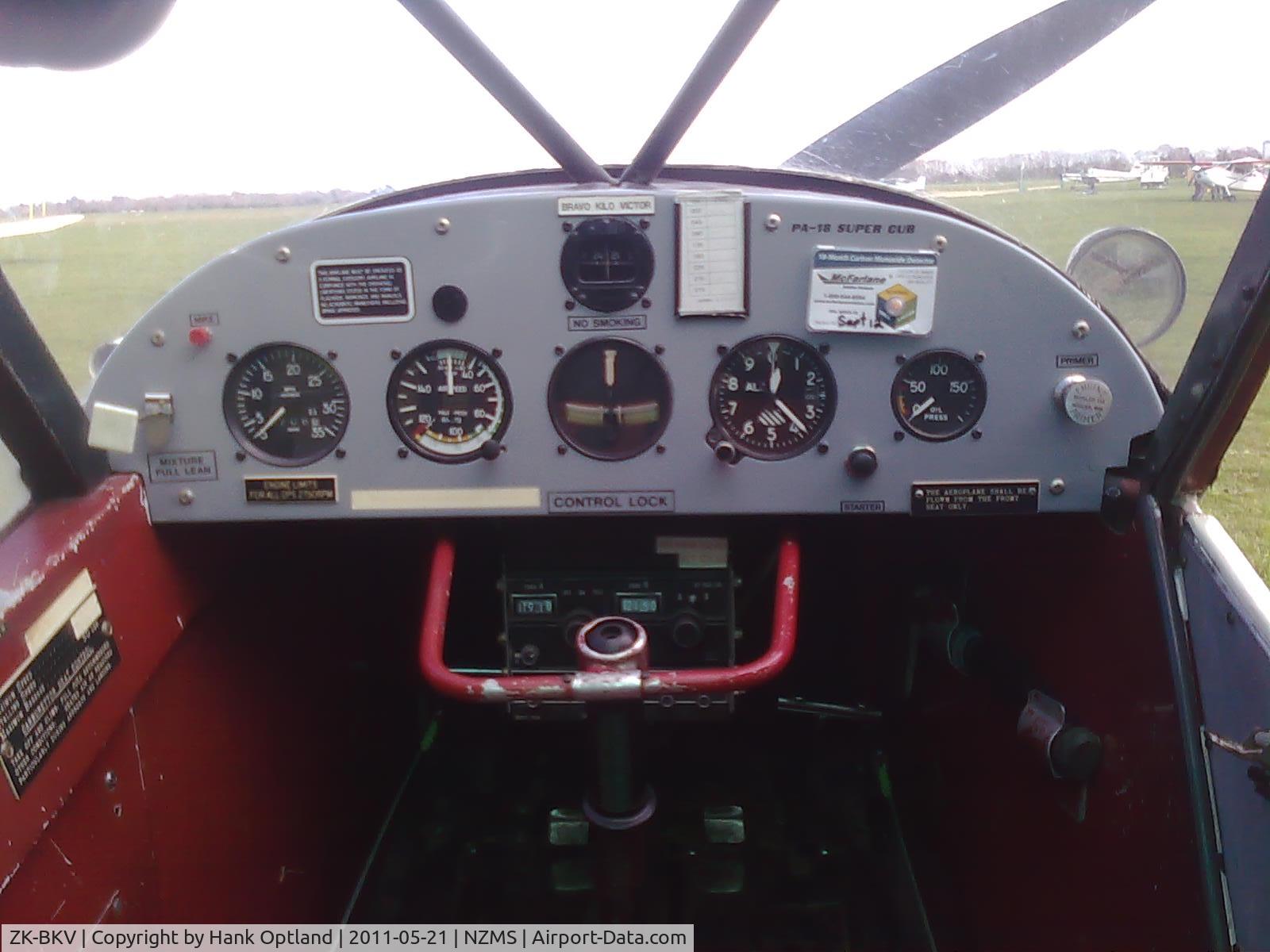 ZK-BKV, Piper PA-18 C/N 18-4643, I have flown this aircraft about a dozen times. I took some close up pictures and some from different angles. I am uploading a few of them here. It's a lovely aircraft, about 60+ years old and I hope it will fly for another 60 years.