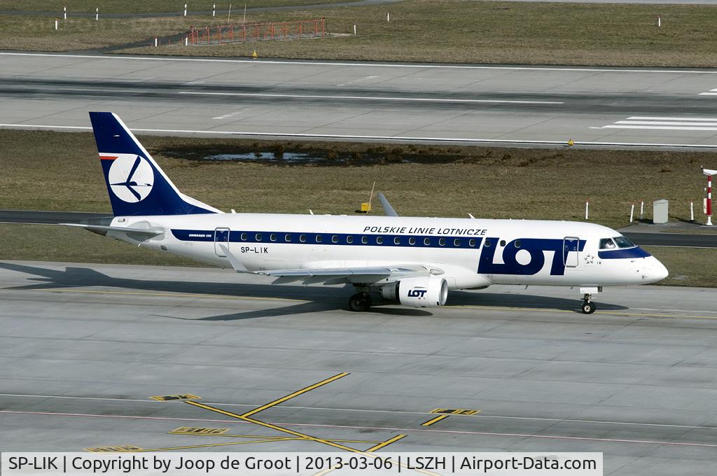 SP-LIK, 2009 Embraer 175LR (ERJ-170-200LR) C/N 17000303, Regular to Zürich