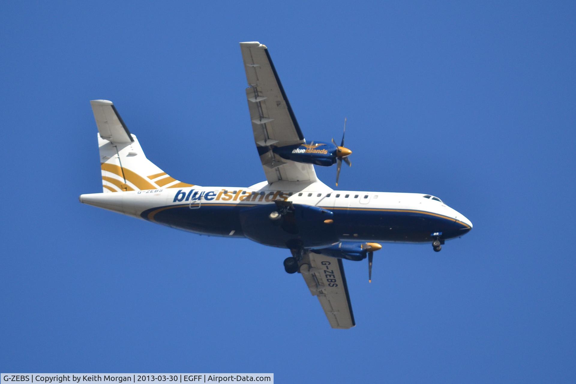 G-ZEBS, 1987 ATR 42-320 C/N 066, Cardiff Airport