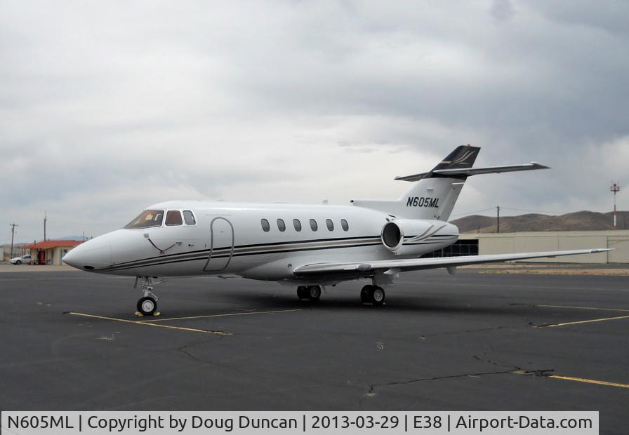 N605ML, 2010 Hawker Beechcraft 750 C/N HB-68, Seen at Alpine-Casparis Airport in Alpine, Texas