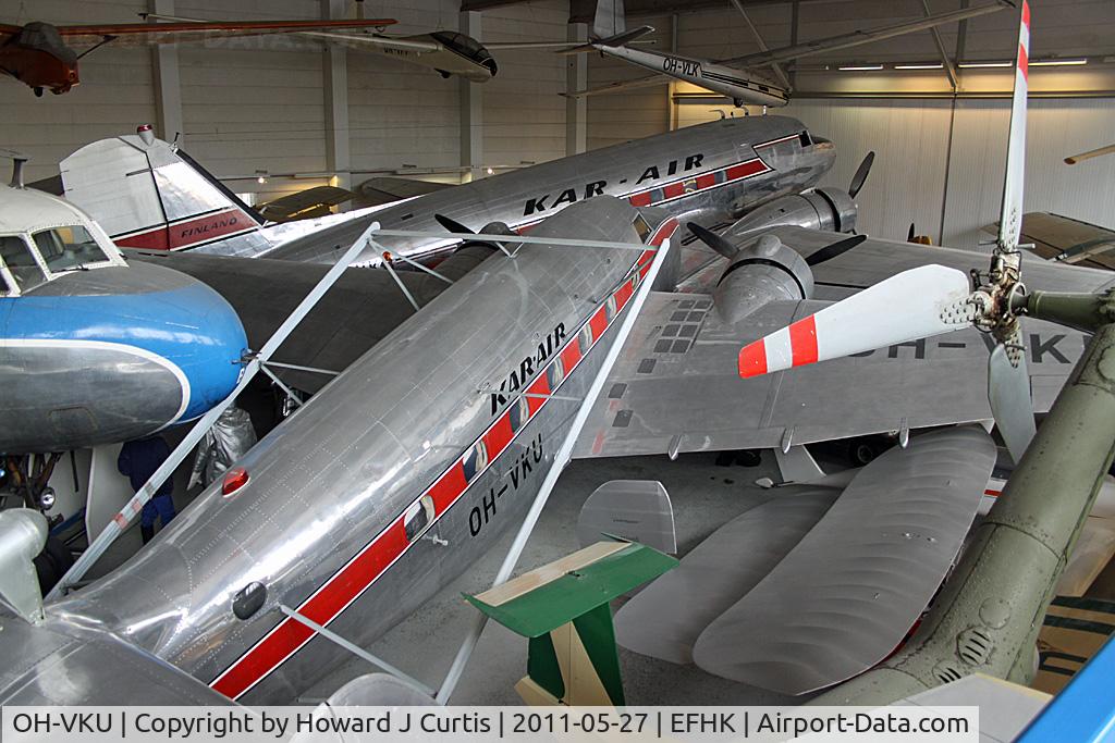OH-VKU, 1940 Lockheed 18-56 Lodestar C/N 2006, Ex Kar-Air. On display at the Finnish Aviation Museum (Suomen Ilmailumuseo).