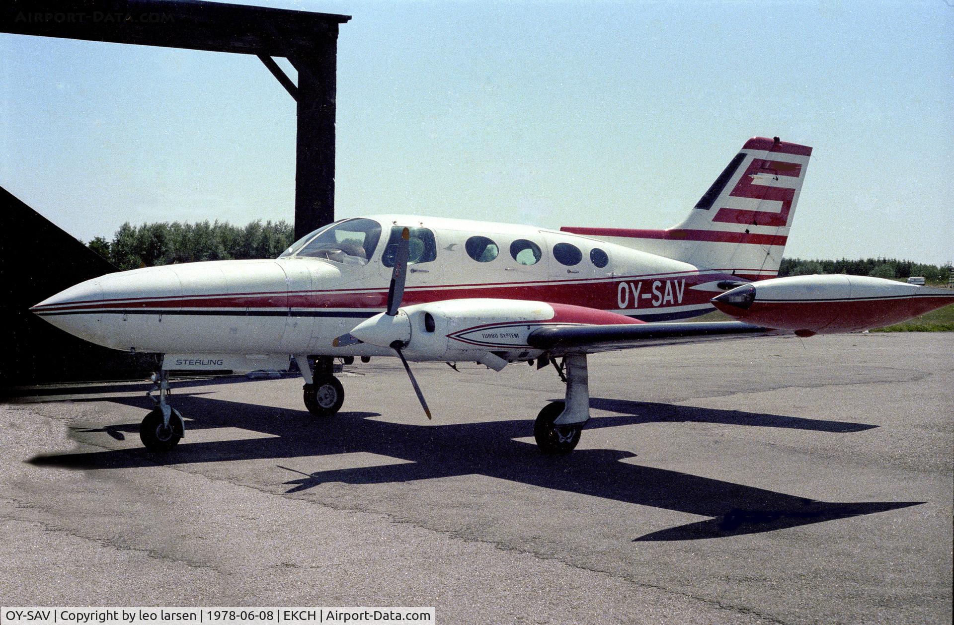 OY-SAV, 1971 Cessna 402B Businessliner C/N 402B0201, Copenhagen Kastrup 8.6.78