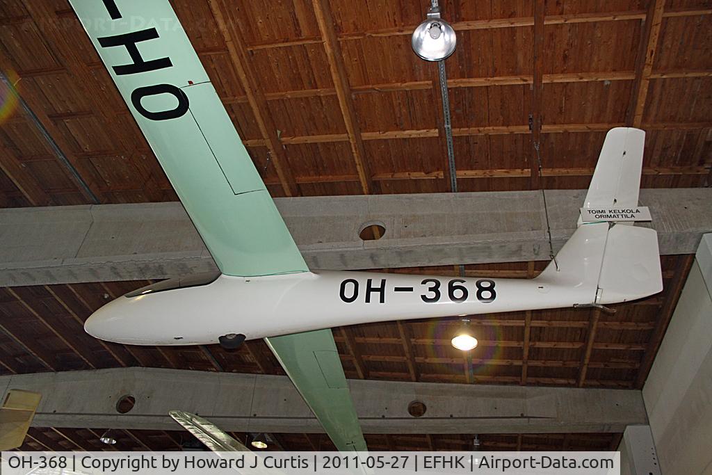OH-368, 1968 Fibera KK-I-E UTU C/N 21/68, On display at the Finnish Aviation Museum (Suomen Ilmailumuseo).