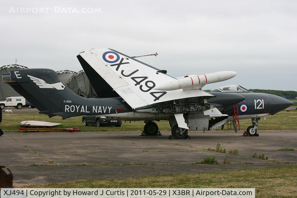 XJ494, 1959 De Havilland DH-110 Sea Vixen FAW.2 C/N 10021, Coded 121/E.