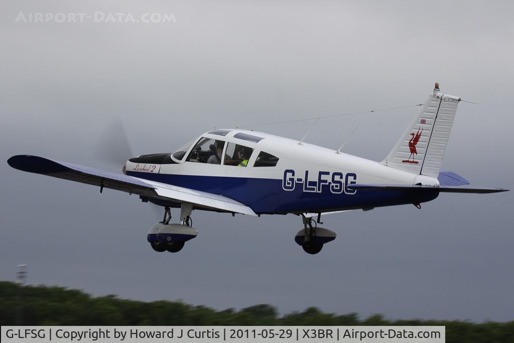 G-LFSG, 1970 Piper PA-28-180 Cherokee C/N 28-5799, Liverpool Flying School 'Liverbird 2'.